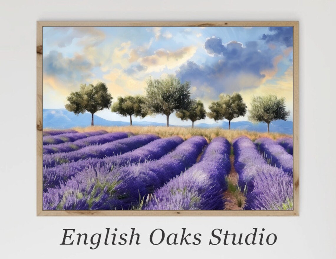 French Country Lavender Fields, Provence Art Print