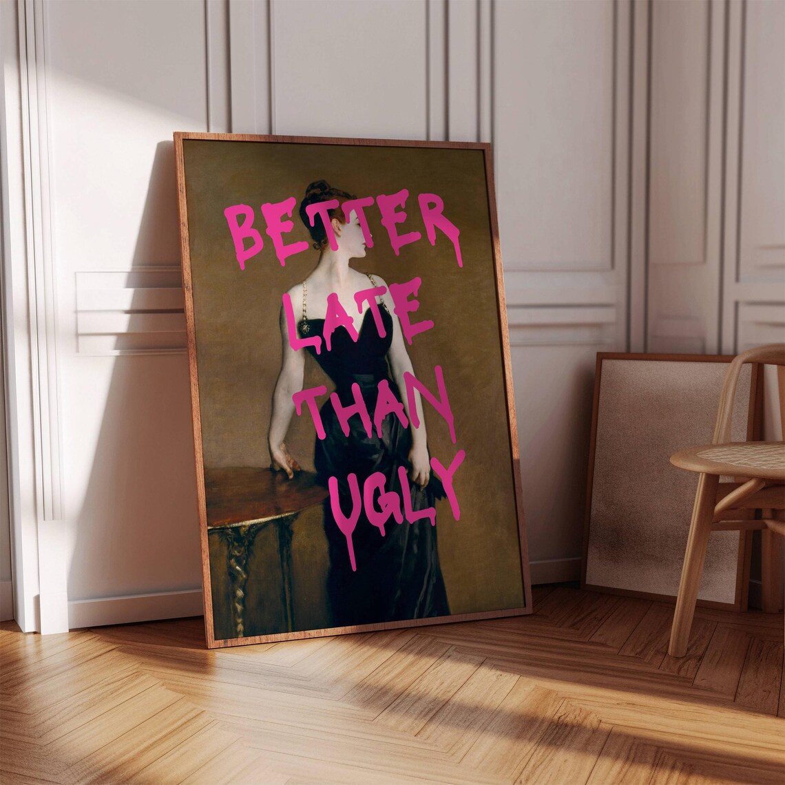 Better Late Than Ugly Madame X Sargent Altered Classic Portrait Poster - Image 6