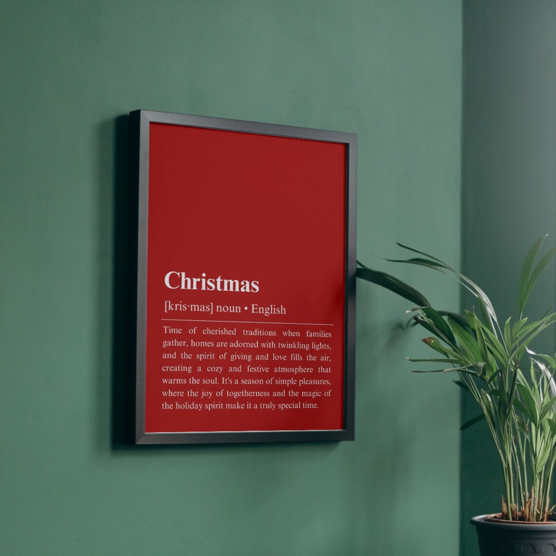 Christmas Definition Sign, Holiday Wall Decor - Image 2