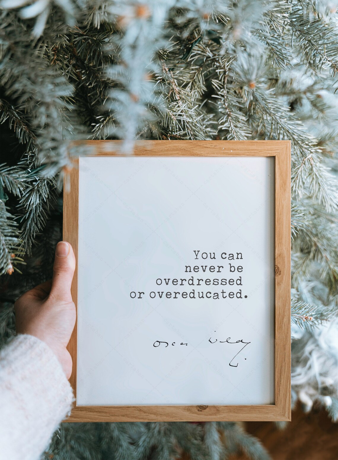Oscar Wilde Quote, You Can Never Be Overdressed Poster - Image 4