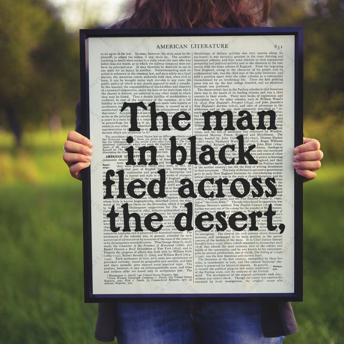 Stephen King The Man In Black Fled Across The Desert Quote Poster - Image 3