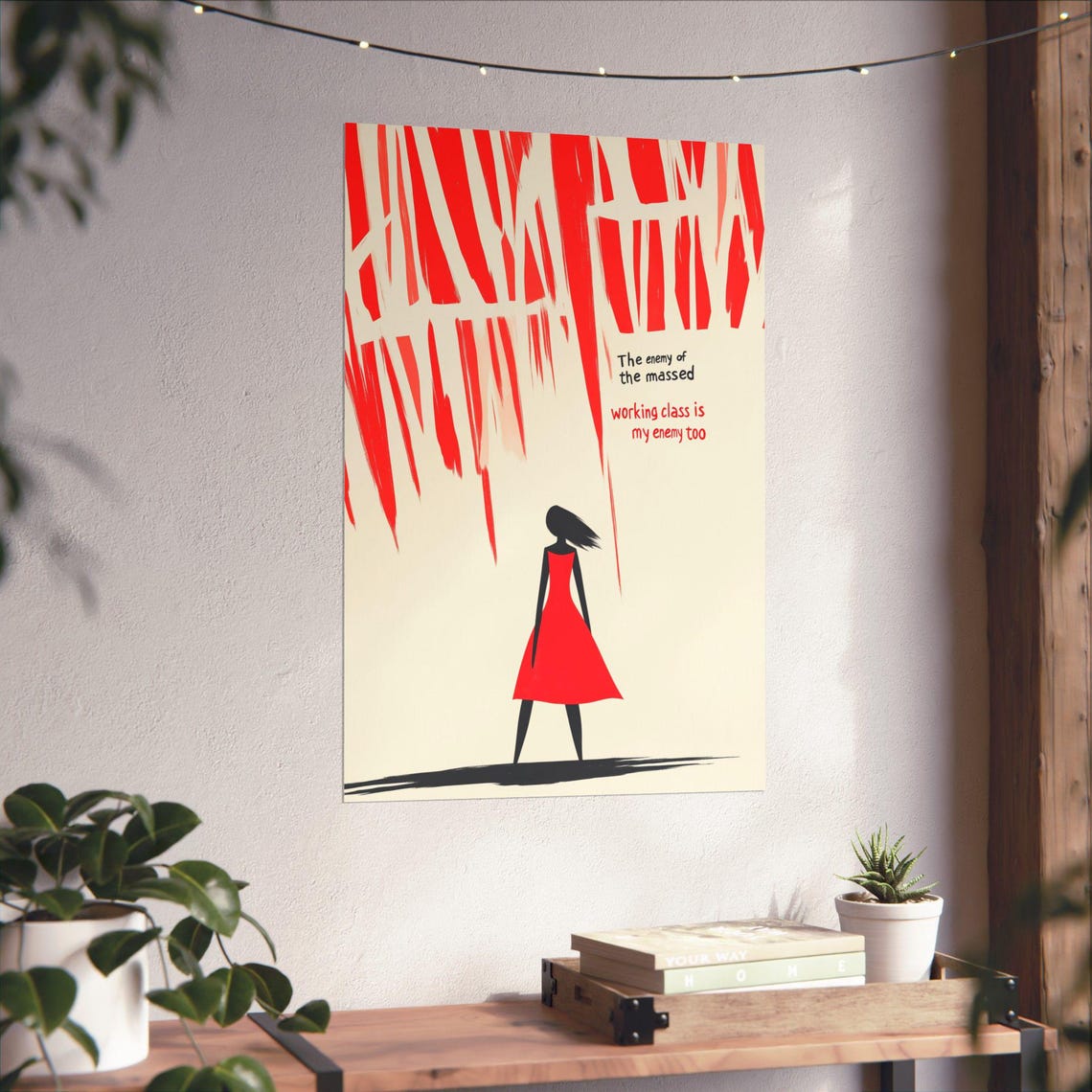 The Enemy Of The Massed Working Class Quote Art Minimalist Poster - Image 4