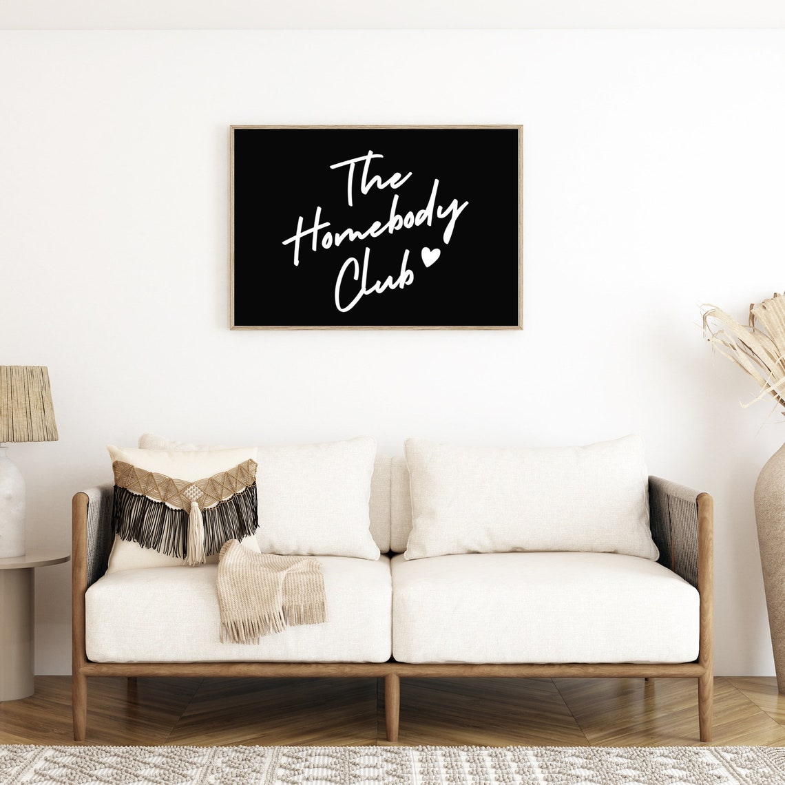 The Homebody Club Print Neutral Retro Print Trendy Quote Print Black And White Prints The Homebody Club Poster Bar Cart Art - Image 3
