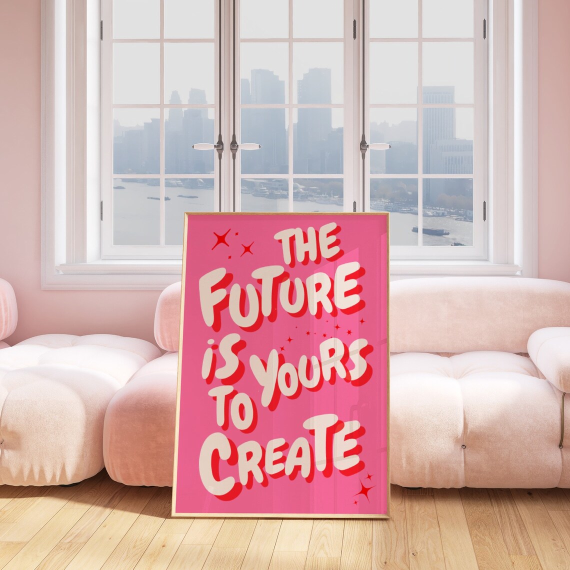 The Future Is Yours Retro Affirmation Poster - Image 3