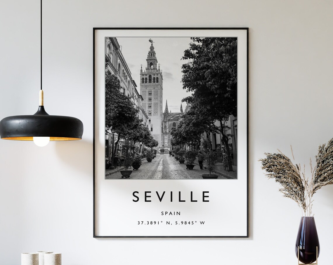 Seville Travel Poster, Spain Travel Art Print