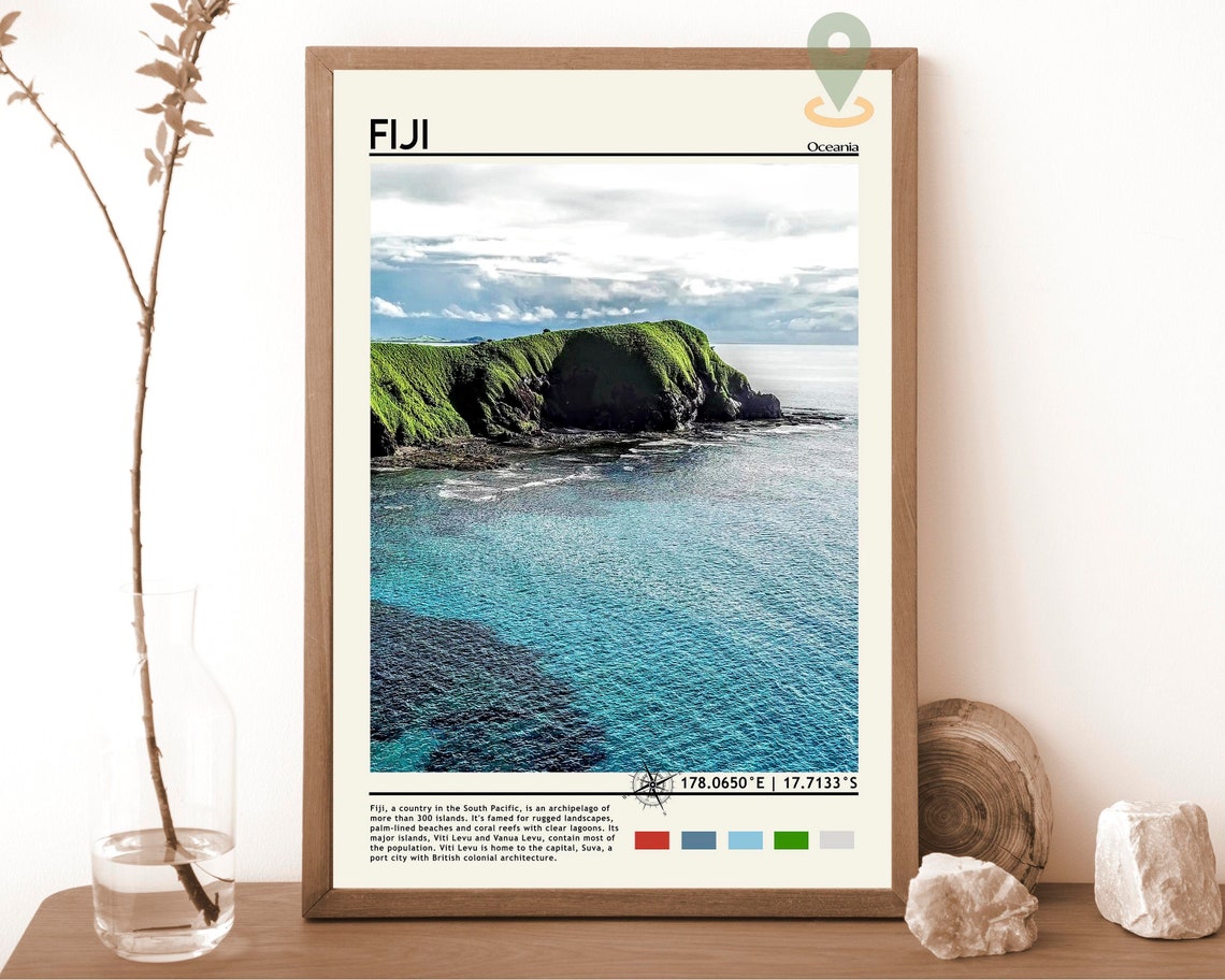 Fiji Print Fiji Poster Fiji Wall Art Fiji Art Print Fiji Artwork Fiji Photo Fiji Photography Fiji Landscape Fiji Decor Fiji Travel