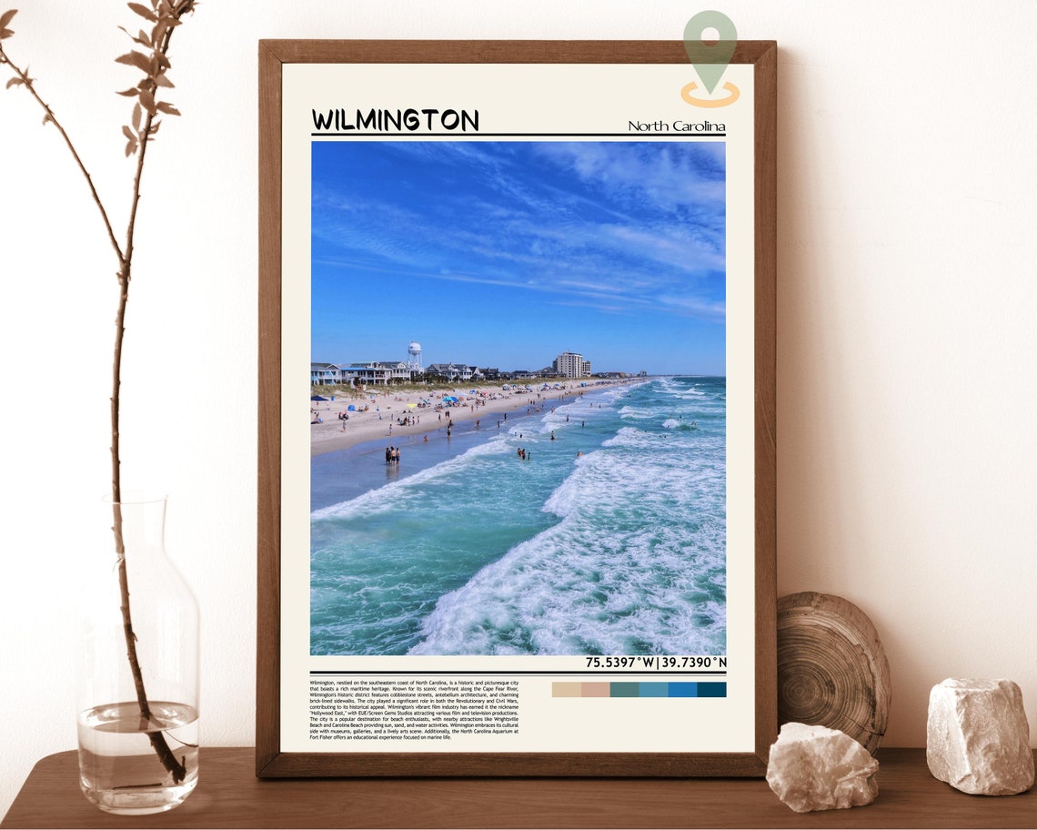Wilmington Travel Poster Wilmington Print Wilmington Wall Art Wilmington Vintage Poster Wilmington Photo Wilmington Poster Print