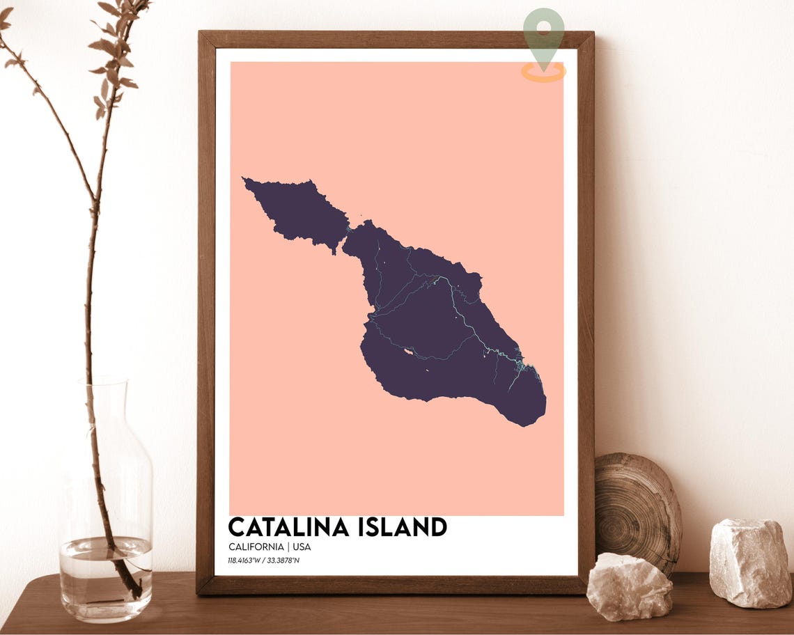 Catalina Island Print Catalina Island Wall Art Catalina Island Poster Catalina Island Photo Catalina Island California Avalon Poster - Image 5