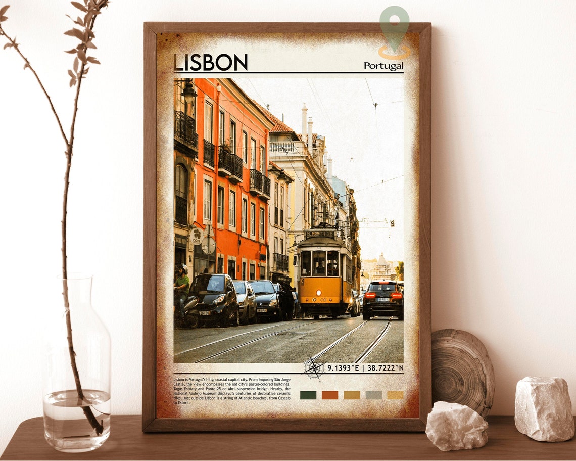 Lisbon Print Lisbon Poster Lisbon Wall Art Lisbon Travel Lisbon Art Print Lisbon Artwork Lisbon Photo Lisbon Lisbon Portugal Print - Image 6