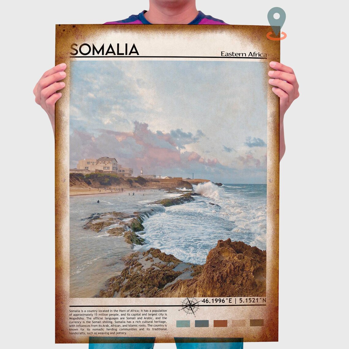 Somalia Print Somalia Art Somalia Poster Somalia Photo Somalia Poster Print Somalia Painting Mogadishu Travel Poster Somalia Artwork - Image 3