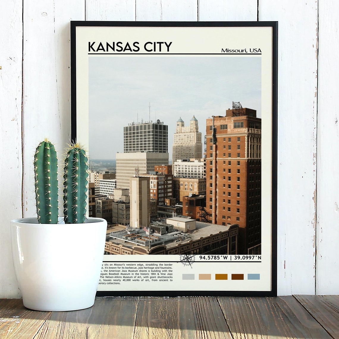 Kansas City Print Kansas City Poster Kansas City Wall Art Kansas City Travel Kansas City Art Print Kansas City Missouri Poster Print - Image 4