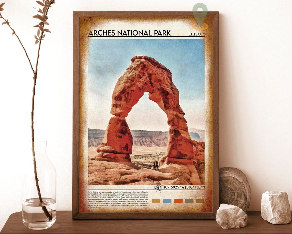Arches National Park Utah Delicate Arch Red Rock Desert Poster - Image 6