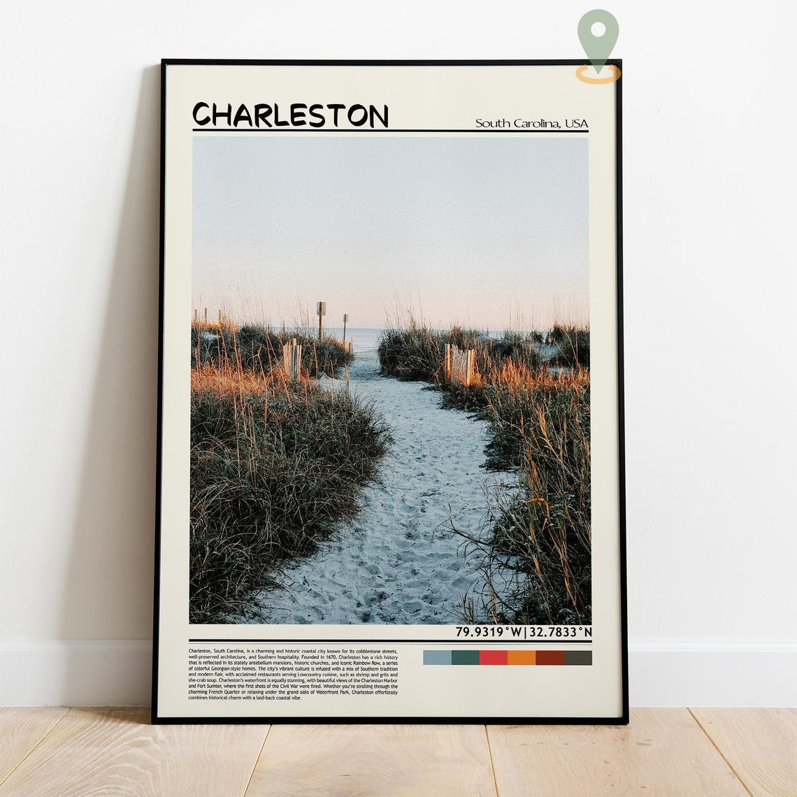 Charleston Print Charleston Wall Art Charleston Poster Charleston Photo Charleston Travel Poster Charleston City South Carolina - Image 4