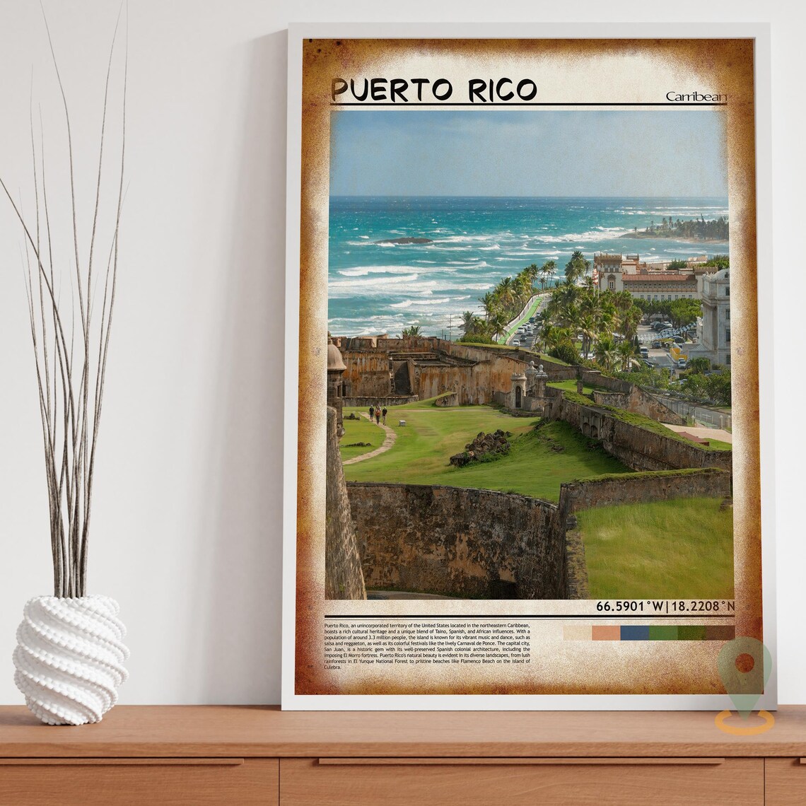 Puerto Rico Caribbean El Morro Fortress Old San Juan Photo Poster - Image 3