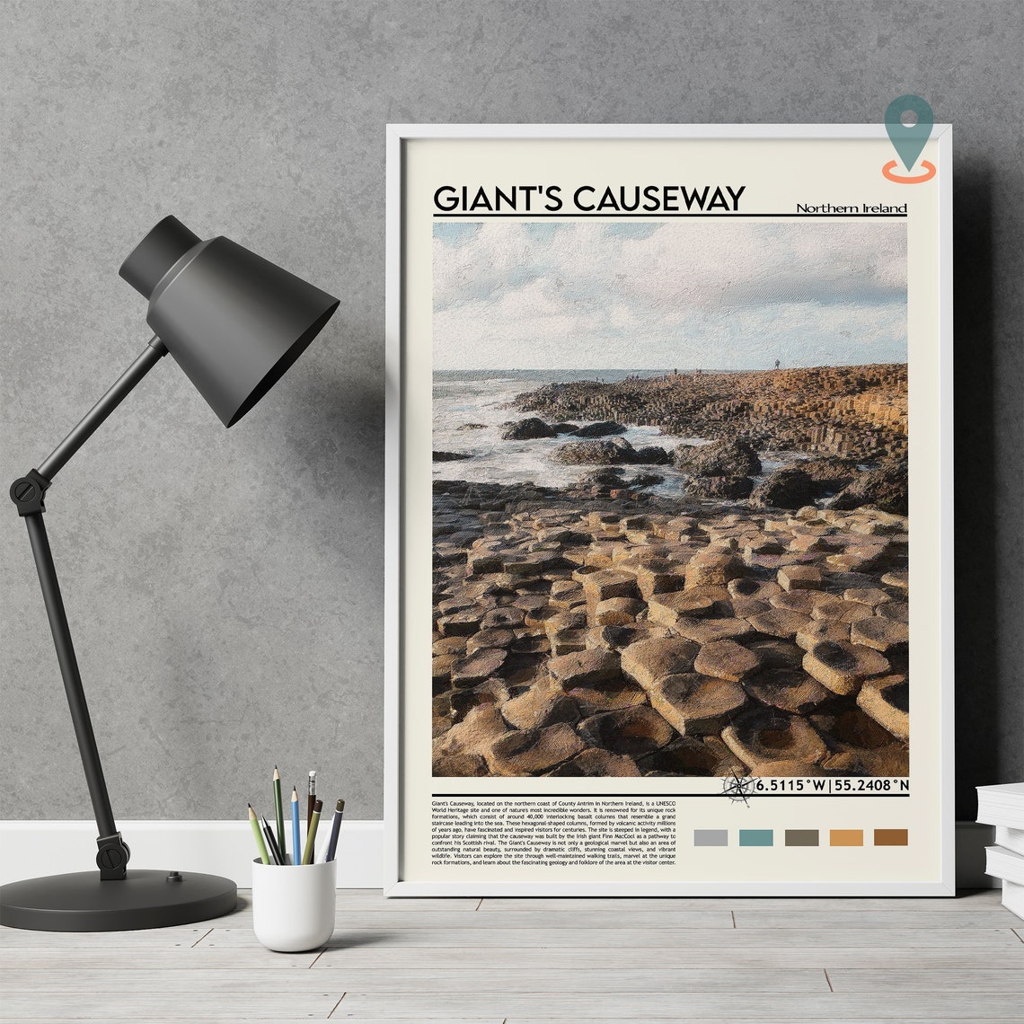 Giants Causeway Northern Ireland Basalt Columns Coast Poster - Image 5