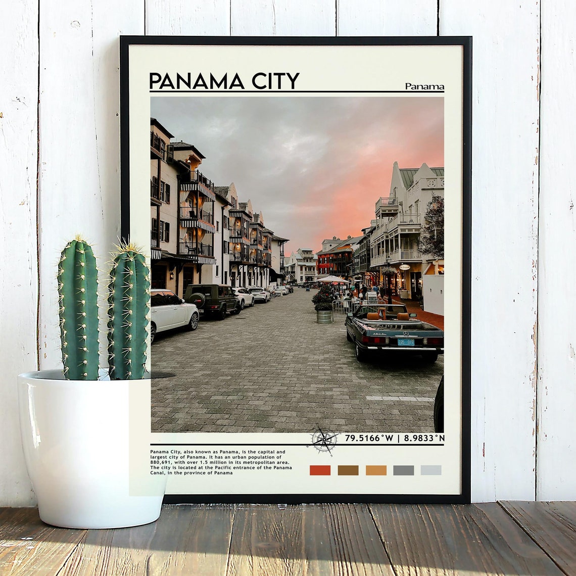 Panama City Print Vintage Poster Panama City Art Panama City Poster Panama City Photo Panama City Poster Print Travel Gift - Image 5