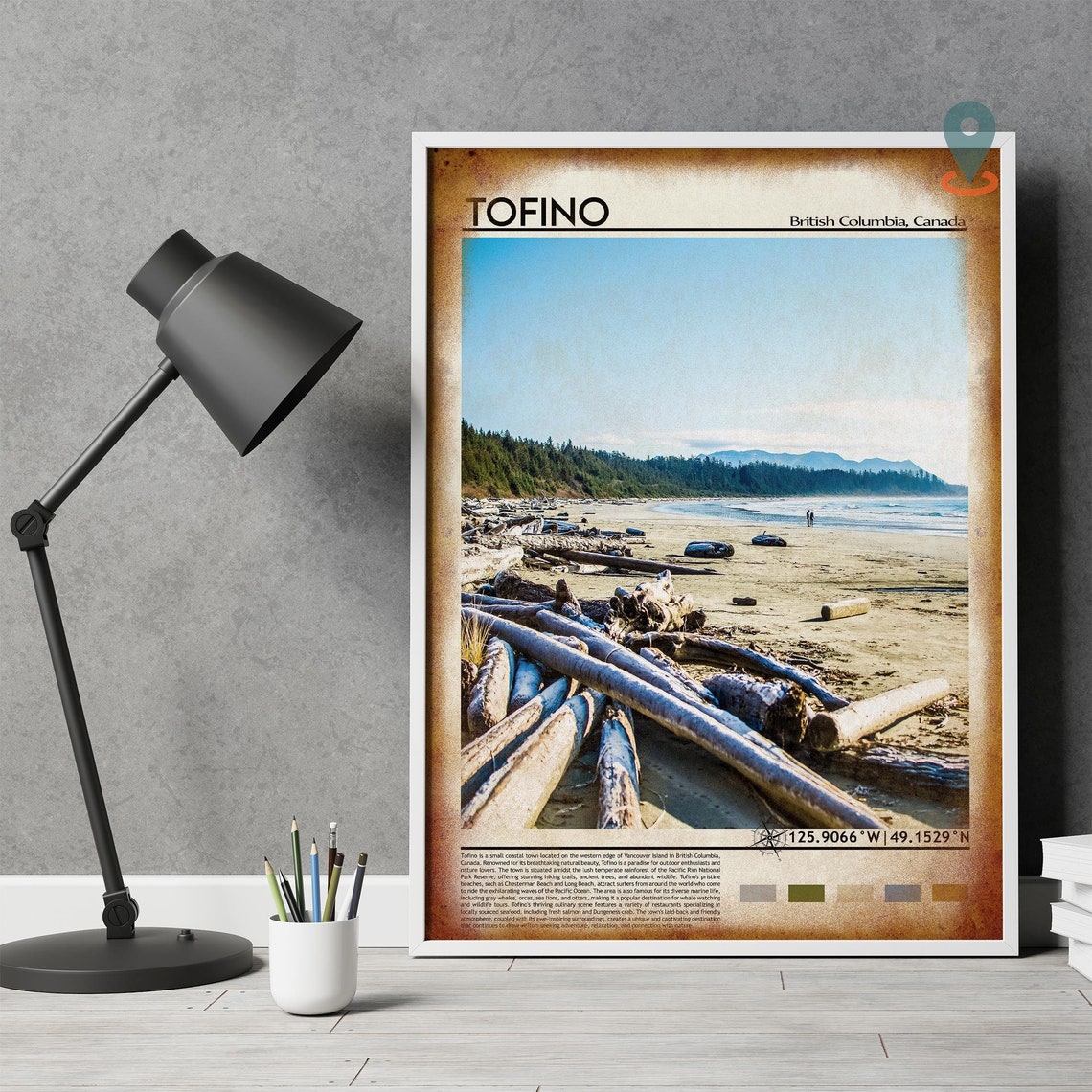 Tofino Print Tofino Poster Tofino Wall Art Tofino Travel Tofino Art Print Tofino Artwork Tofino Photo Tofino Canada Print Tofino Art - Image 4