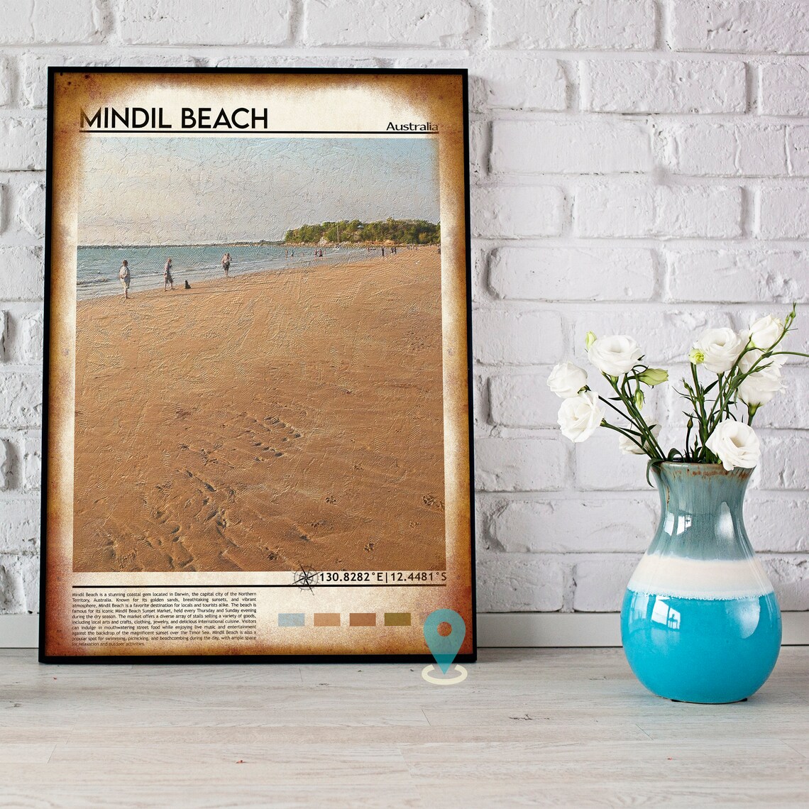 Mindil Beach Australia Golden Sand Sunset Shore Travel Poster - Image 4