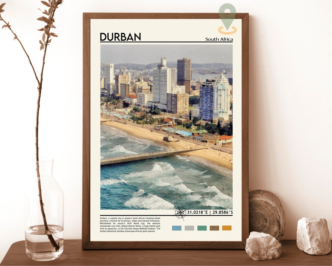 Durban Print Durban Poster Durban Wall Art Durban Travel Durban Art Print Durban Artwork Durban Photo Durban South Africa Print