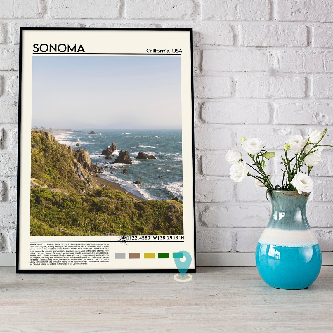 Sonoma Print Sonoma Poster Sonoma Wall Art Sonoma Travel Sonoma Art Print Sonoma Artwork Sonoma Photo Sonoma California Print - Image 5