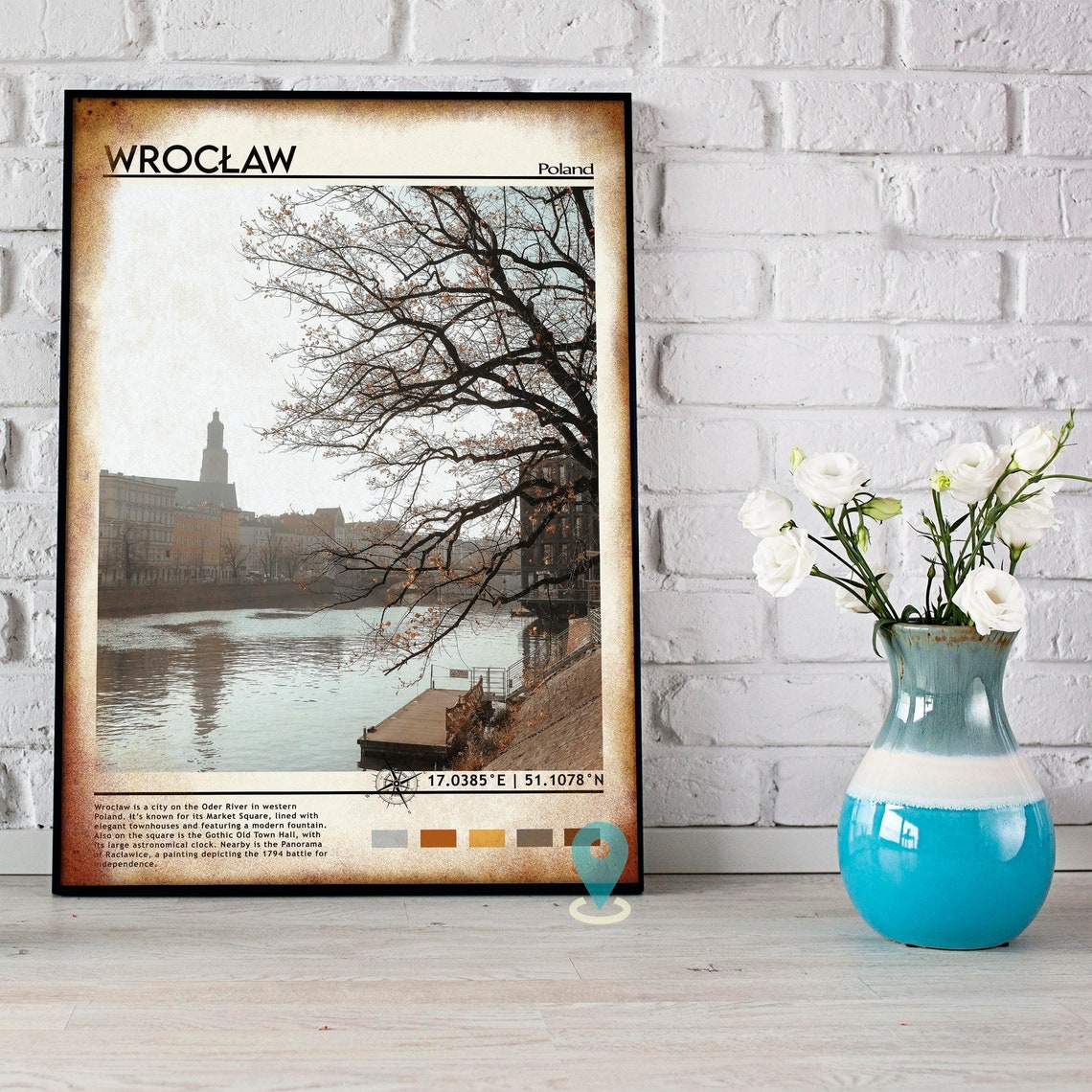Wrocaw Print Vintage Poster Wrocaw Art Wrocaw Poster Wrocaw Photo Wrocaw Poster Print Wrocaw Wall Art Poland Poster Travel Gift - Image 4