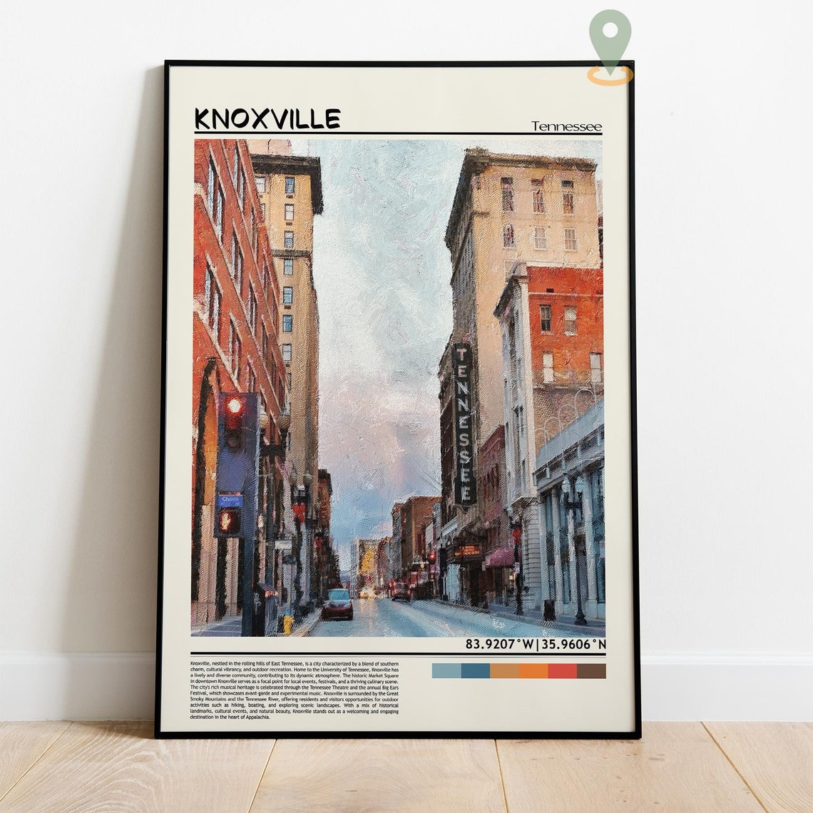 Knoxville Art Knoxville Artwork Knoxville Map Knoxville Photo Knoxville Poster Knoxville Print Knoxville Travel Knoxville Tennessee - Image 2