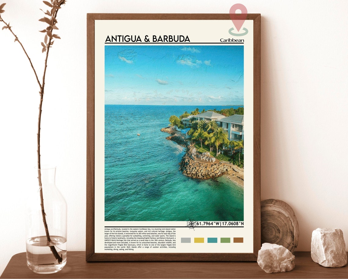 Antigua Print Antigua Poster Antigua Wall Art Antigua Travel Antigua Art Print Antigua Artwork Antigua Photo Antigua And Barbuda