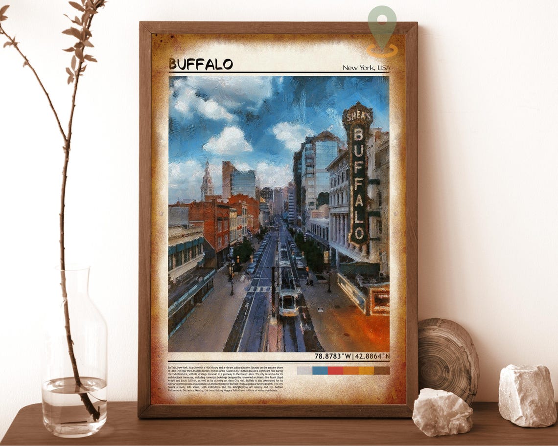 Buffalo New York Sheas Historic Theatre District Street Poster - Image 6
