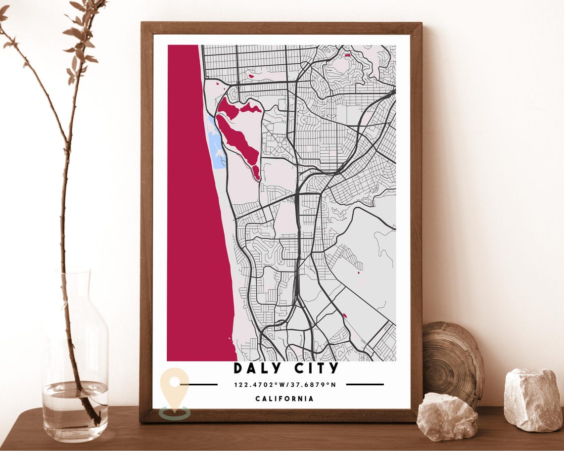 Dally City Map Dally City Map Print Dally City Wall Art Dally City Travel Poster Dally City Poster Dally City Photo Dally City Print - Image 6