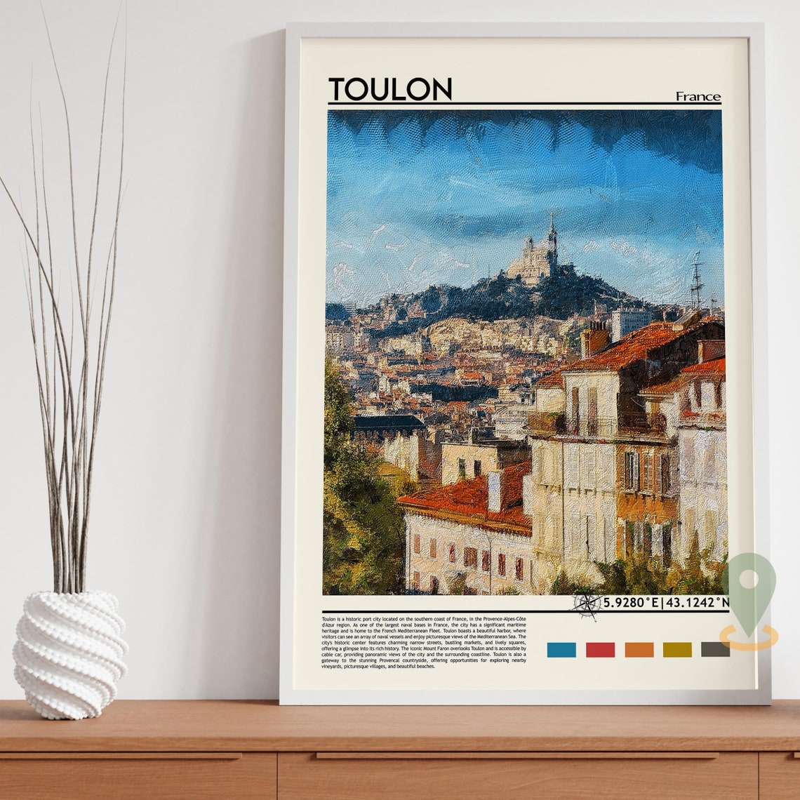 Toulon Print Toulon Poster Toulon Wall Art Toulon Travel Print Toulon Art Print Toulon Artwork Toulon Photo Toulon France Poster - Image 5