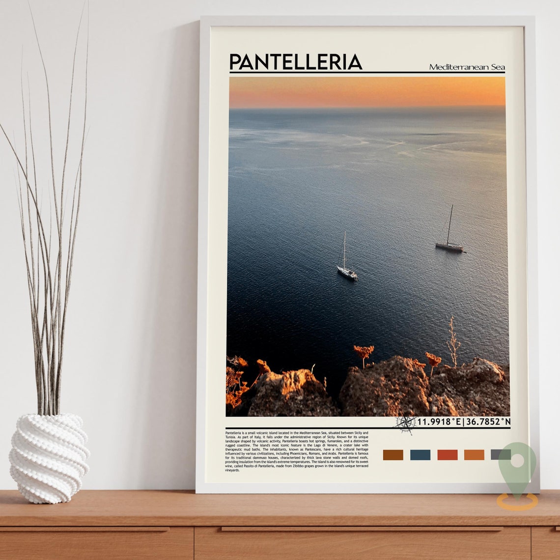 Pantelleria Print Pantelleria Wall Art Pantelleria Poster Pantelleria Photo Pantelleria Poster Print Pantelleria Mediterranean Poster - Image 5
