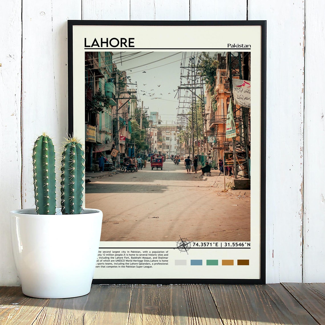 Lahore Print Lahore Art Poster Lahore Photo Lahore Poster Print Lahore Painting Pakistan Poster Lahore Artwork Lahore Gift Pakistan - Image 5