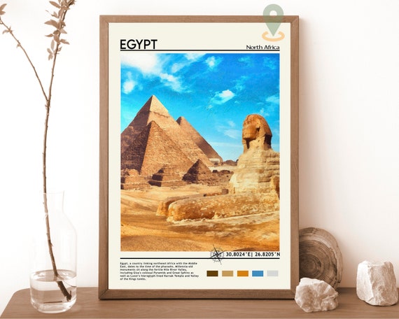 Egypt Print Vintage Egypt Poster Egypt Art Egypt Poster Egypt Photo Egypt Poster Print Egypt Wall Decor Cairo Poster Travel Gift