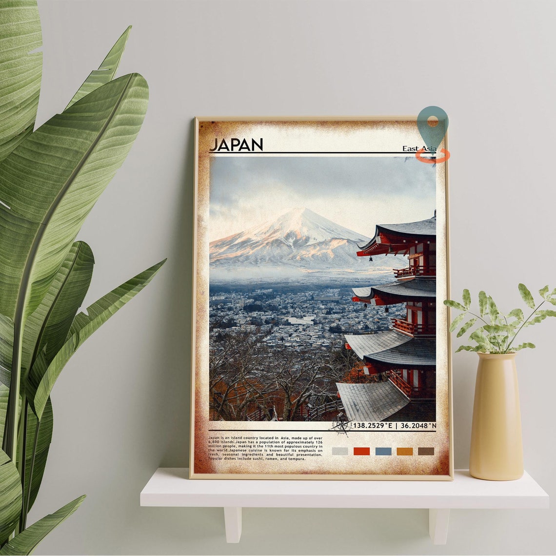 Japan Print Japan Art Japan Poster Japan Photo Japan Poster Print Japan Painting Tokyo Travel Poster Tokyo Print Japan Wall Art - Image 2