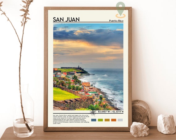 San Juan Print Vintage Poster San Juan Art San Juan Poster San Juan Photo San Juan Poster Print San Juan Wall Art Puerto Rico