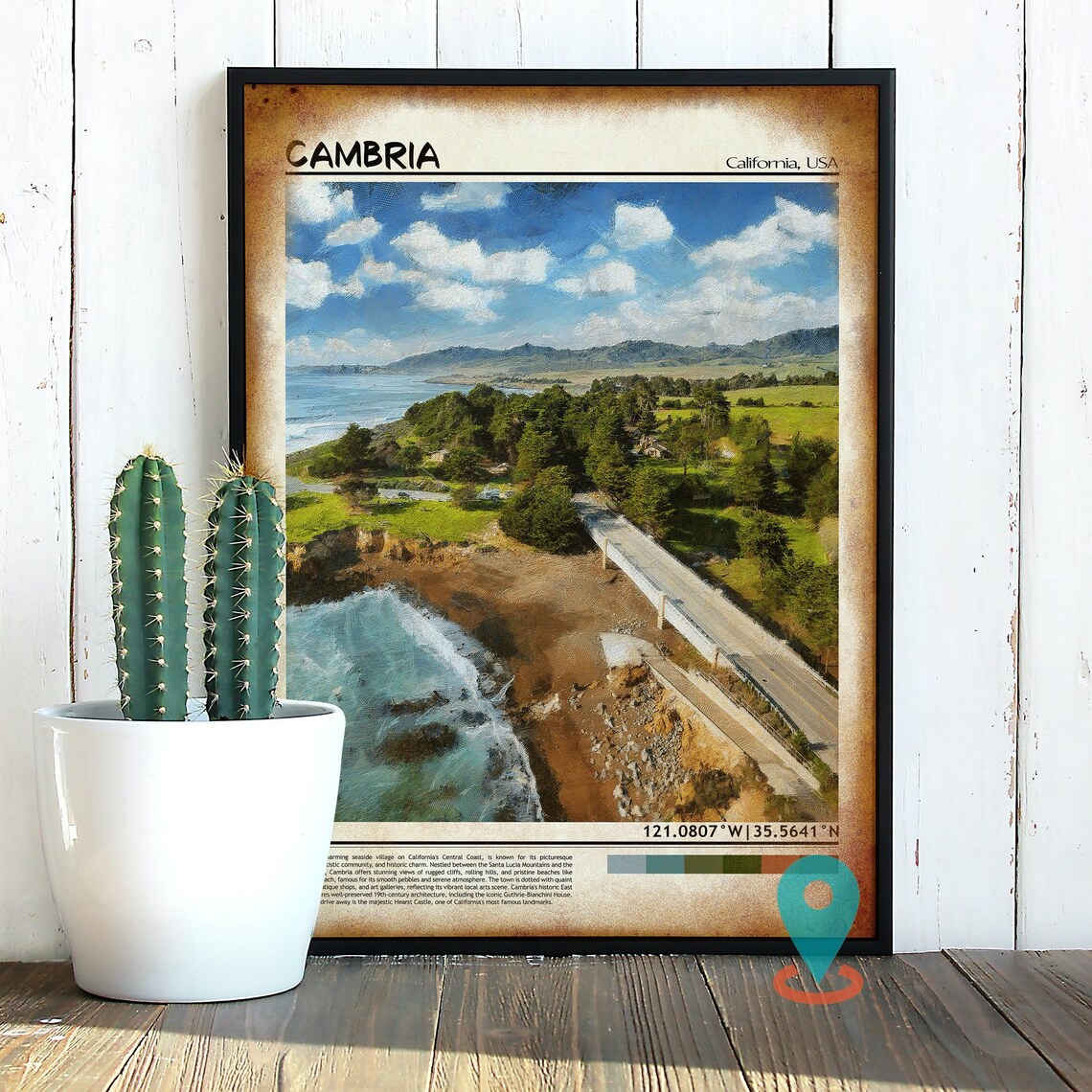 Cambria Print Cambria Wall Art Cambria Poster Cambria Photo Cambria Poster Print Cambria Travel Poster Cambria California - Image 2
