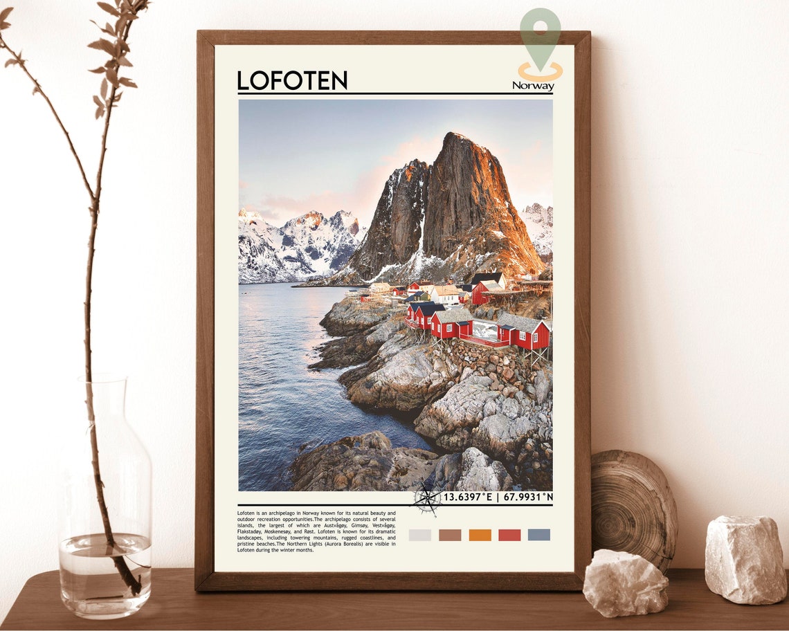 Lofoten Print Lofoten Art Poster Lofoten Photo Lofoten Poster Print Lofoten Painting Norway Poster Lofoten Artwork Lofoten Norway