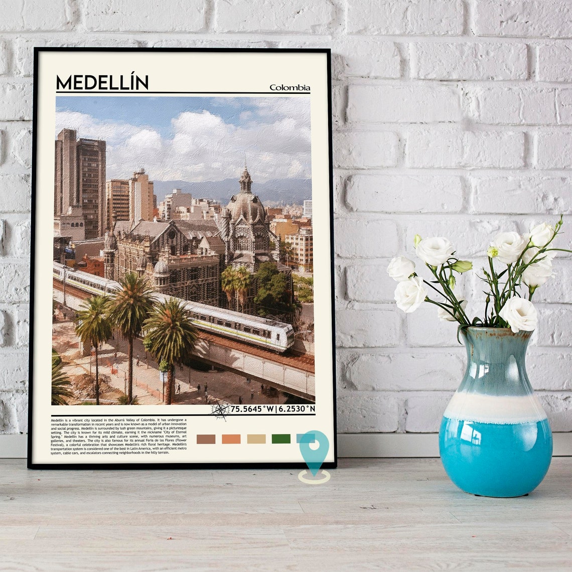 Medelln Print Medelln Poster Medelln Wall Art Medelln Travel Medelln Art Print Medelln Artwork Medelln Photo Colombia Print - Image 5