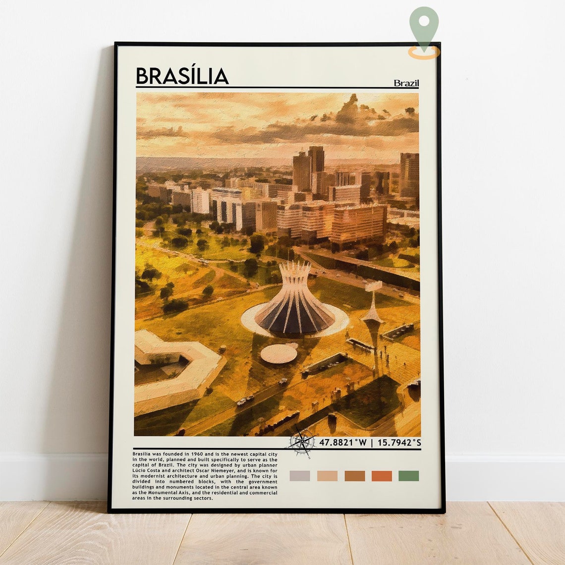 Braslia Print Braslia Art Braslia Poster Braslia Photo Braslia Painting Braslia Poster Braslia Art Work Brazil Poster Brazil - Image 5