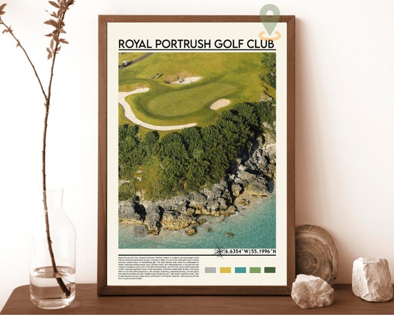 Royal Portrush Ireland Print Golf Print Ireland Poster Travel Poster Print Travel Print Wild Atlantic Way Art Prints Northern Ireland