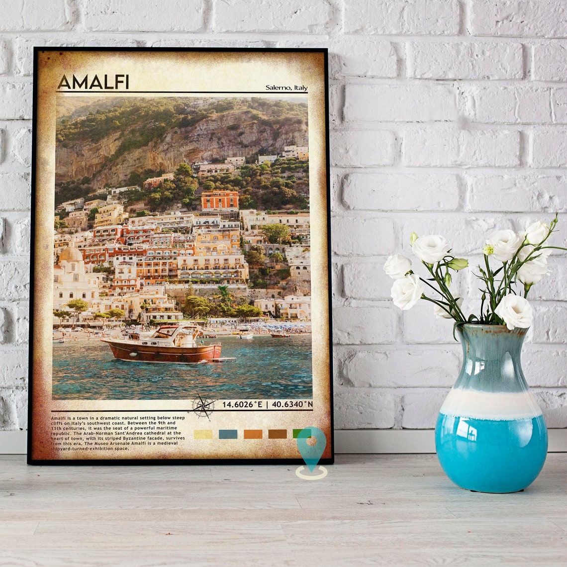 Amalfi Coast Italy Print Amalfi Coast Amalfi Print Amalfi Wall Art Amalfi Poster Amalfi Photo Amalfi Poster Print Italy Poster Print - Image 5