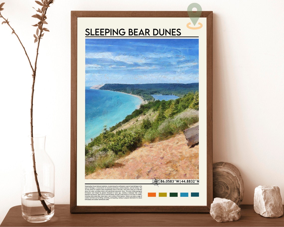 Sleeping Bear Dunes Print Sleeping Bear Dunes Wall Art Sleeping Bear Dunes Poster Sleeping Bear Dunes Photo Sleeping Bear Dunes Poster