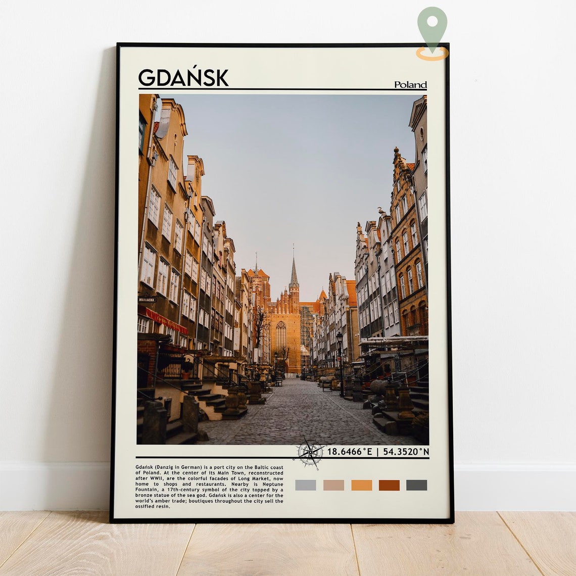 Gdansk Print Gdansk Art Gdansk Poster Gdansk Photo Gdansk Poster Print Gdansk Painting Gdansk Poster Gdansk Art Work Poland Poster - Image 5