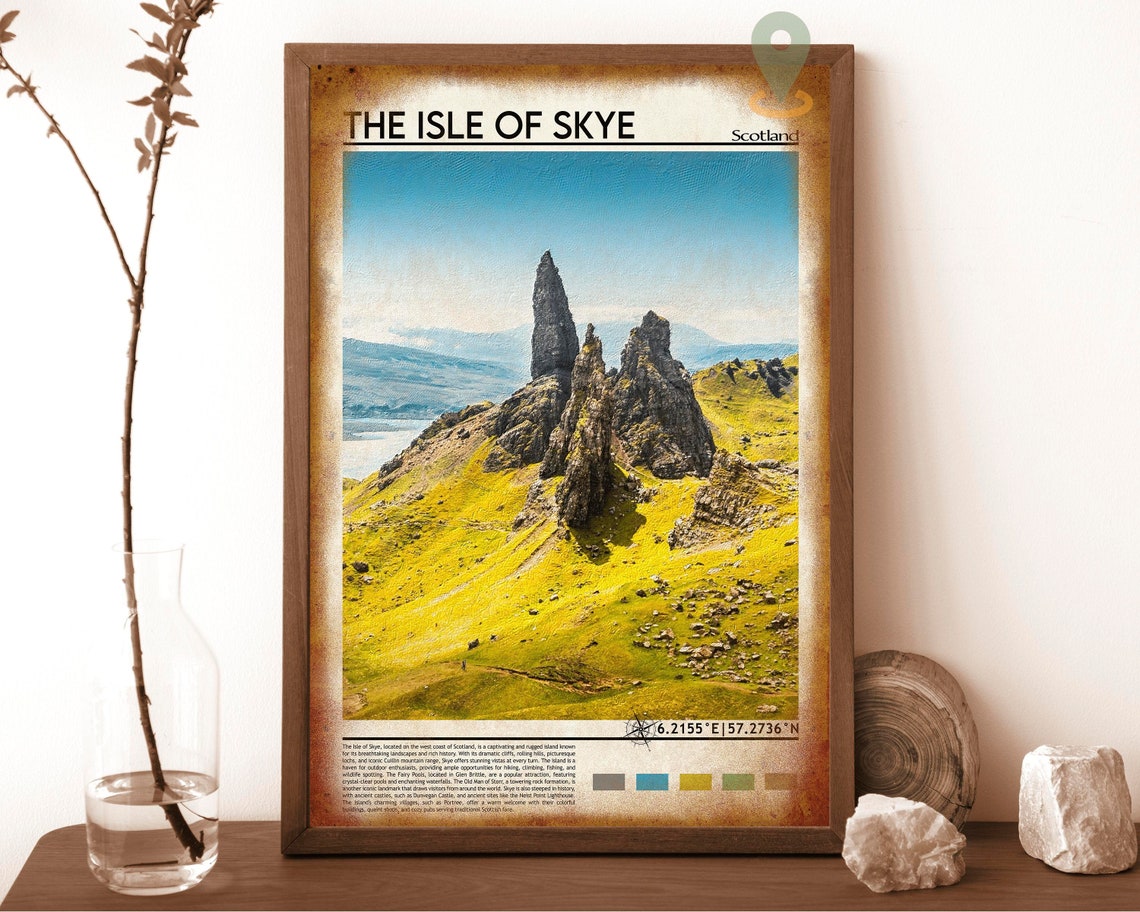 Isle Of Skye Travel Print Wall Art Isle Of Skye Wall Hanging Home Dcor Isle Of Skye Gift Art Lovers Scotland Art Lover Gift Isle Of Skye - Image 6