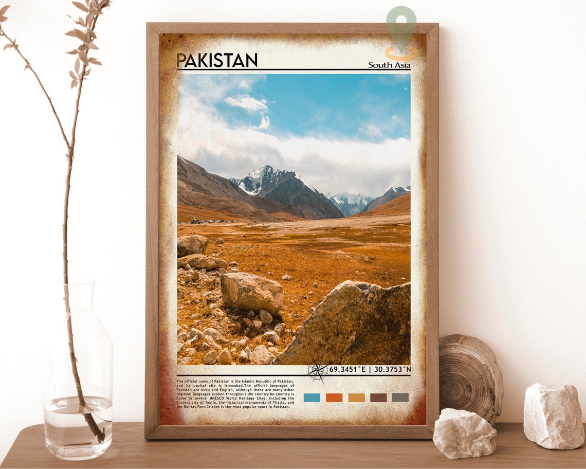 Pakistan Print Pakistan Art Pakistan Poster Pakistan Photo Pakistan Poster Print Pakistan Painting Islamabad Travel Poster Islamabad - Image 6