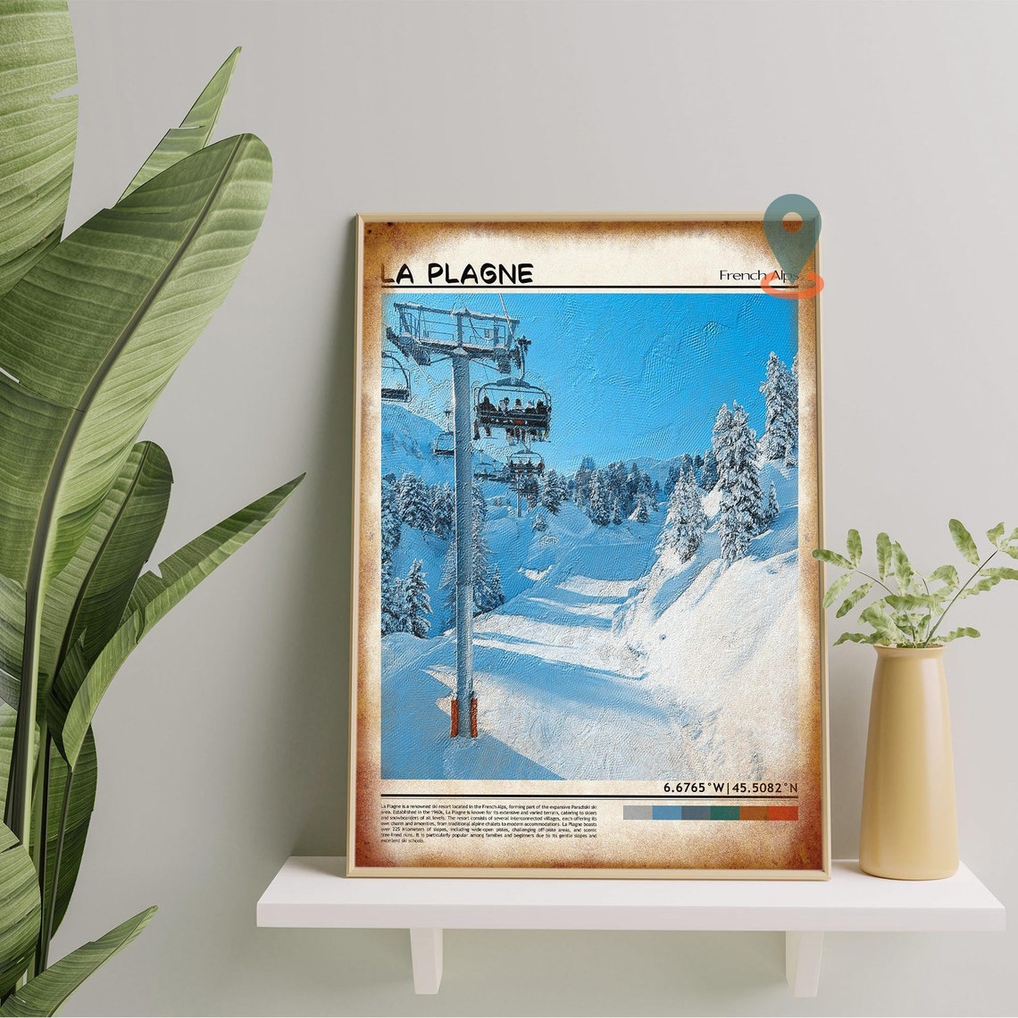 La Plagne Print La Plagne Wall Art La Plagne Poster La Plagne Photo La Plagne Poster Print La Plagne Wall Dcor La Plagne France - Image 5