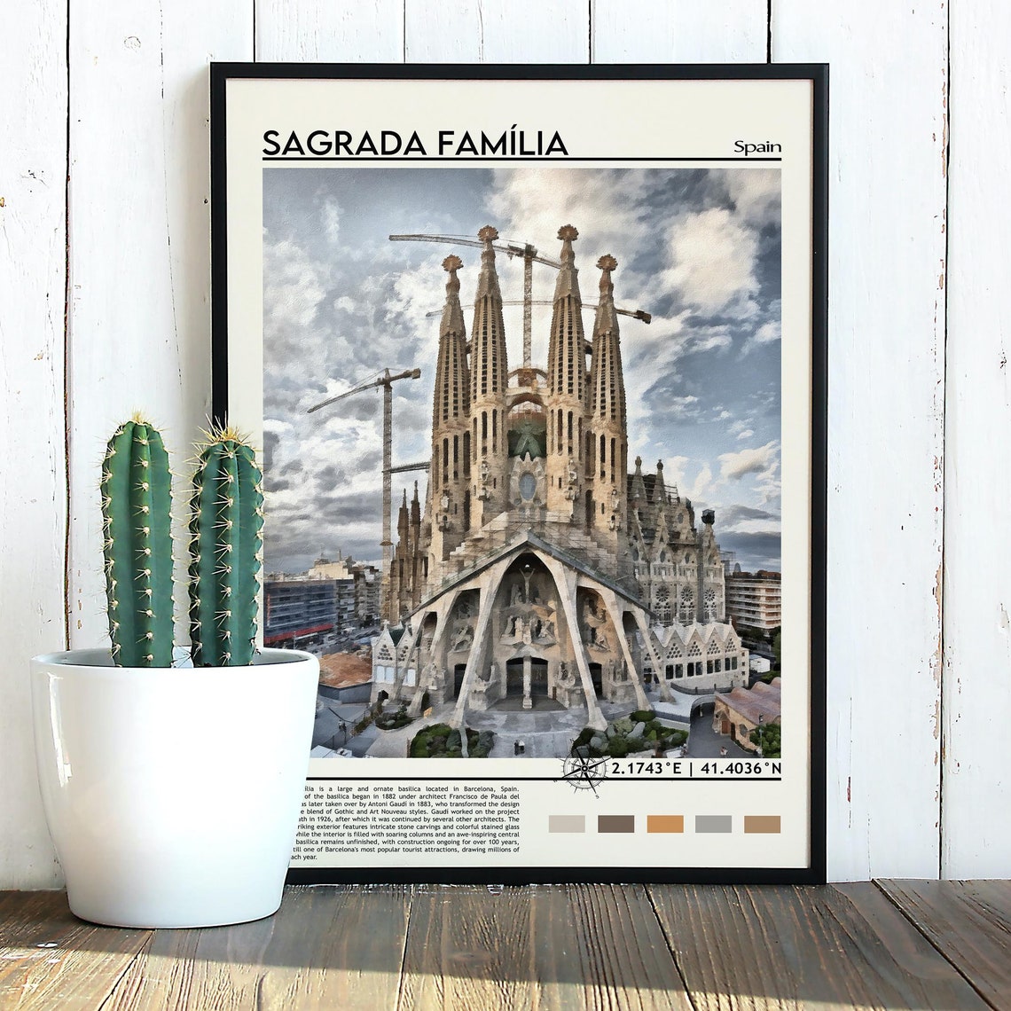Sagrada Famlia Print Sagrada Famlia Poster Sagrada Famlia Wall Art Sagrada Famlia Travel Sagrada Famlia Barcelona Print Spain - Image 2