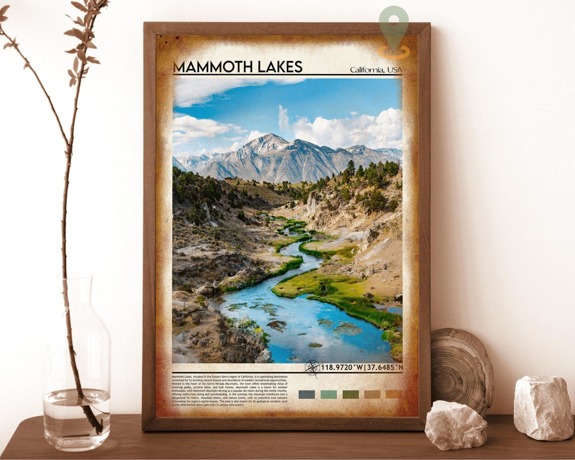 Mammoth Lakes California Sierra Creek Mountain View Photo Poster - Image 6