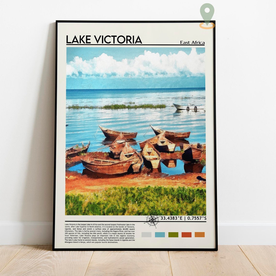 Lake Victoria Print Lake Victoria Art Lake Victoria Poster Lake Victoria Photo Lake Victoria Wall Art Lake Victoria Beach East Africa - Image 5