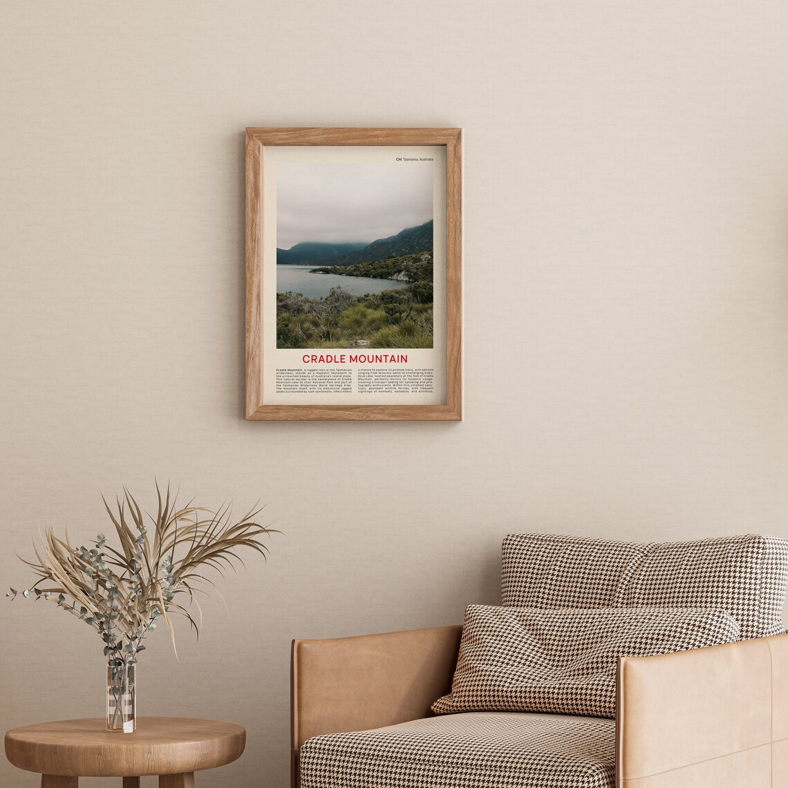 Cradle Mountain Tasmania Misty Lake Film Photo Travel Poster - Image 3